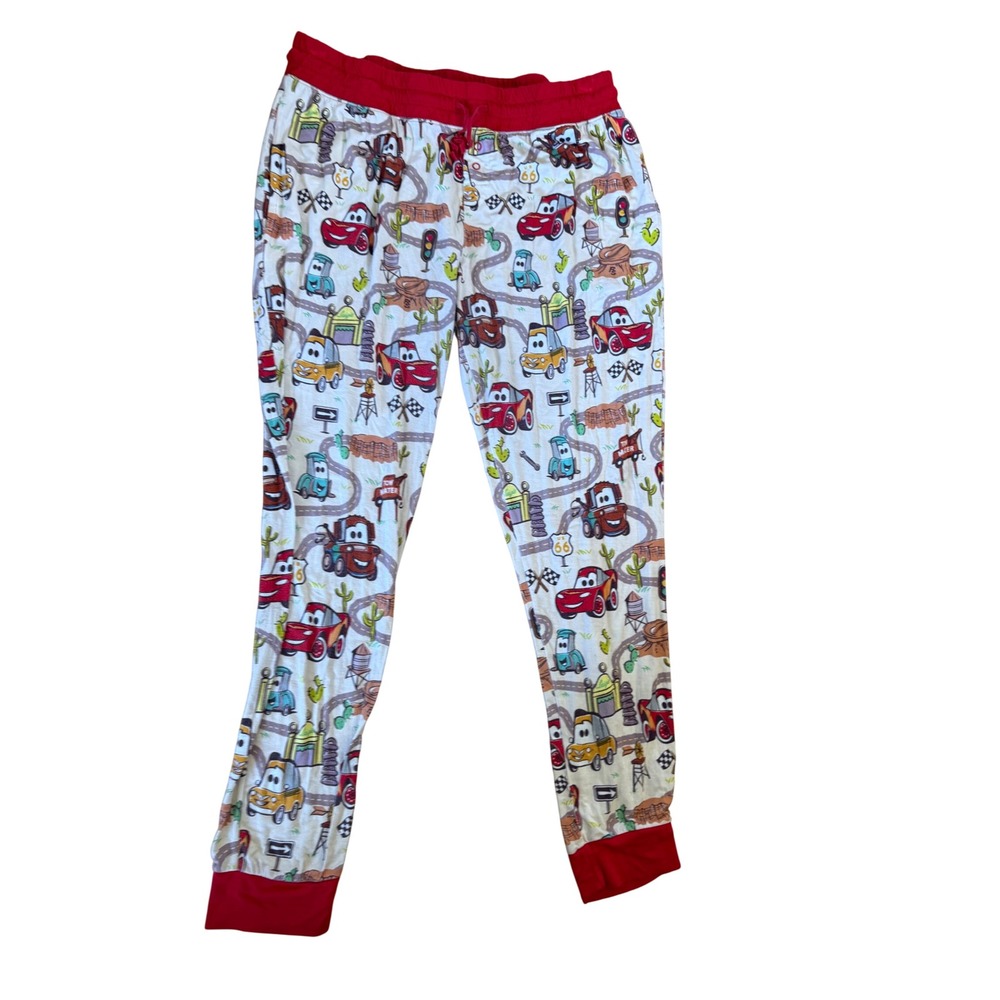 Little Sleepies Disney Pixar Cars Bamboo Pajama Pants Medium Lightning McQueen